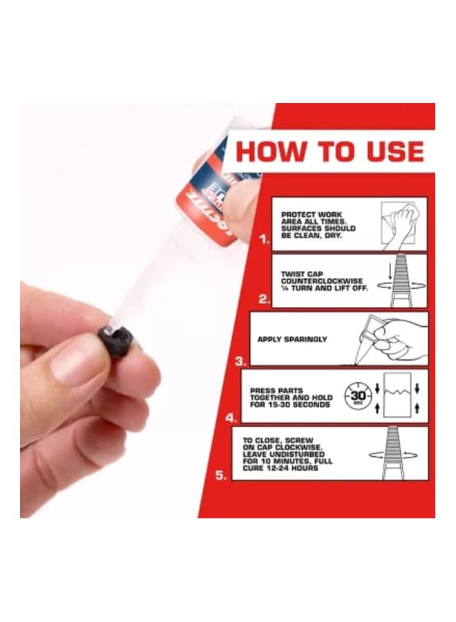 Loctite Super Glue Longneck Bottle 5gm Carded  - Image 3