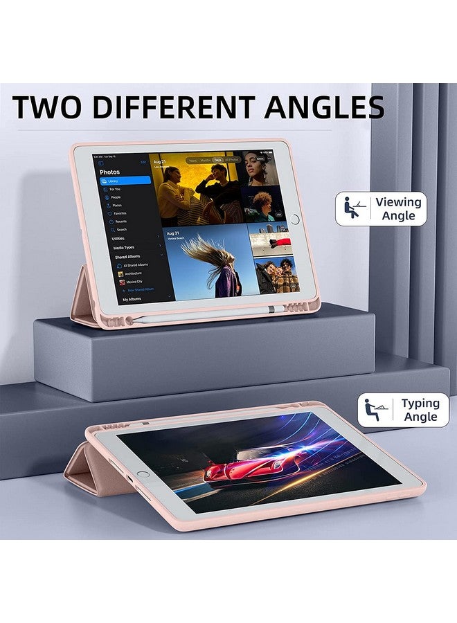 ProElite Smart Case for iPad 10.2 inch 2021 9th/8th/7th Gen [Auto Sleep/Wake Cover] [Pencil Holder] [Soft Flexible Case] Recoil Series - Pink with Stylus Pen - Image 4