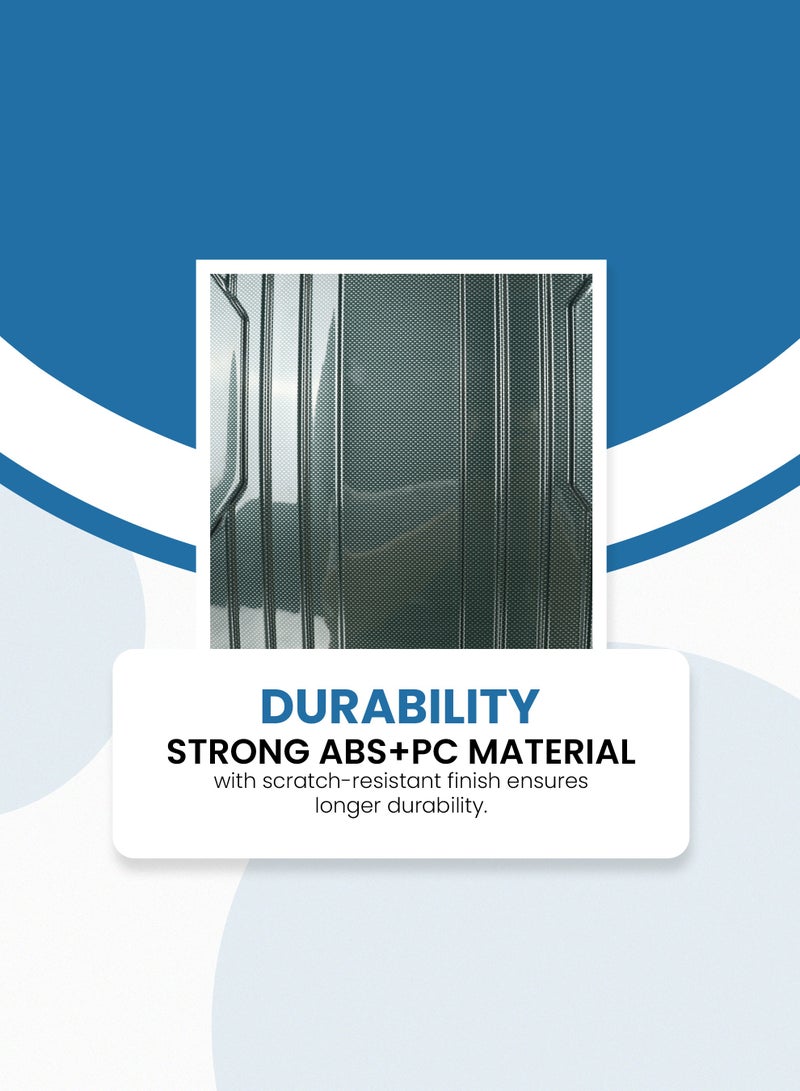 ستارجولد طقم حقائب سفر بعجلات من 3 قطع TPC عجلات جانبية صلبة مع قفل TSA - Image 5