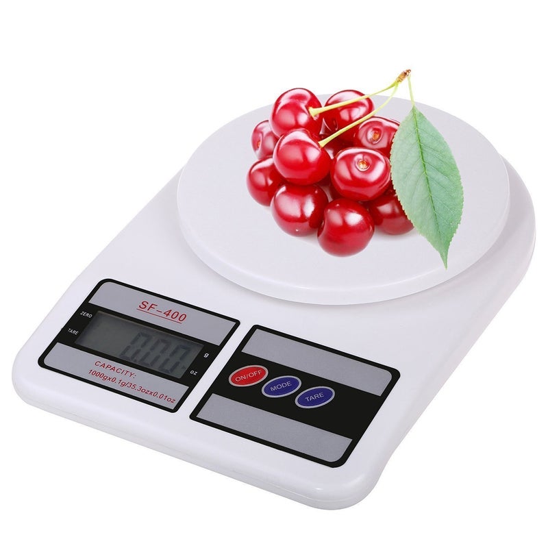 N M Z ABS Plastic 10kg weight Kitchen Scale Electronic digital kitchen scale Machine for Home for Food Cake Spices VegetableWhiteColour 1 pc - Image 2