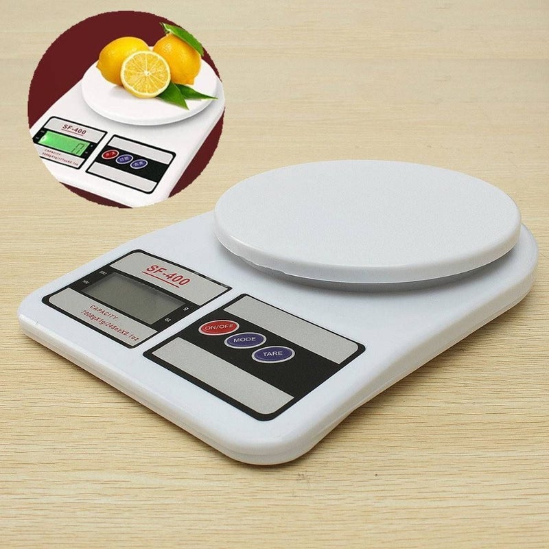 N M Z ABS Plastic 10kg weight Kitchen Scale Electronic digital kitchen scale Machine for Home for Food Cake Spices VegetableWhiteColour 1 pc - Image 5