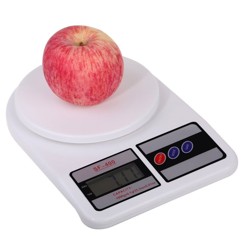 N M Z ABS Plastic 10kg weight Kitchen Scale Electronic digital kitchen scale Machine for Home for Food Cake Spices VegetableWhiteColour 1 pc - Image 4