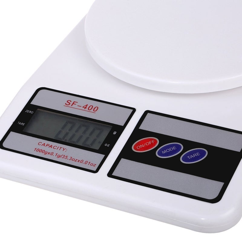 N M Z ABS Plastic 10kg weight Kitchen Scale Electronic digital kitchen scale Machine for Home for Food Cake Spices VegetableWhiteColour 1 pc - Image 3