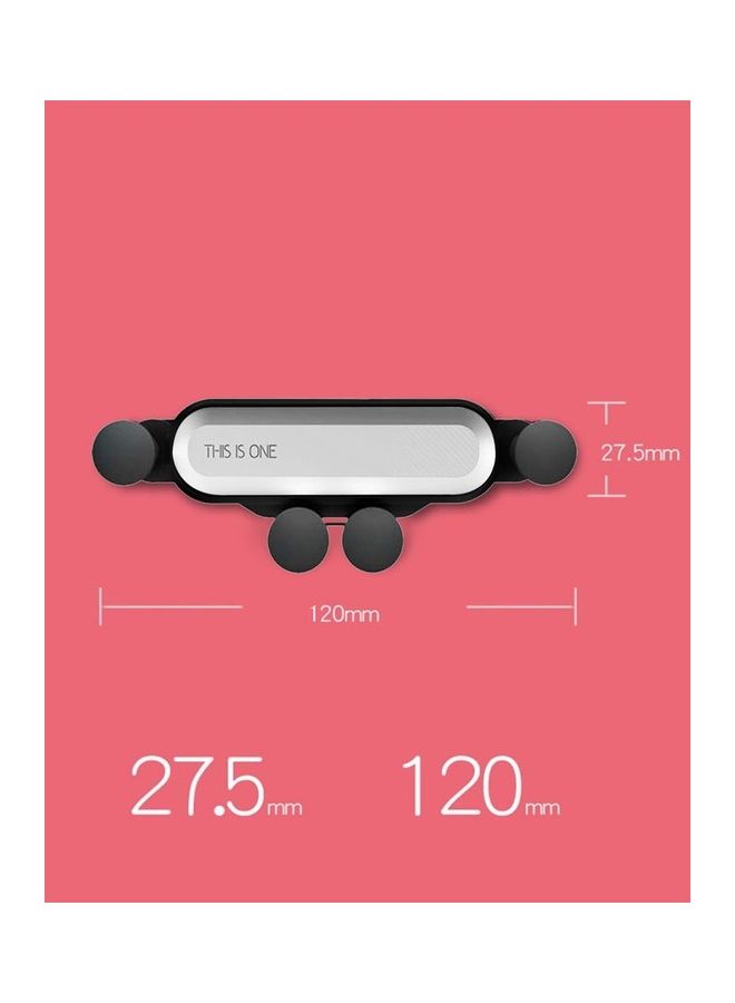 MARGOUN 360 Degree Rotatable Gravity Phone Holder For Mobile Phones With Widths From 67 To 86mm Model F1908 Silver - Image 4