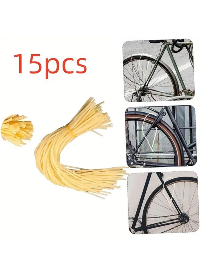 15 Pcs Heavy Duty Elastic Rubber Tire Repair Tubes With Core Flexible Durable Puncture Resistant Inner Tubes For Bicycle Wheel Maintenance Compatible With Road Mountain Hybrid Bikes Easy Installation Long Lasting Use For On The Go Repairs And Storage Classic Round Design For Precise Fit Includes 15 Tubes For Various Models Ideal For Bicycle Maintenance - Image 1