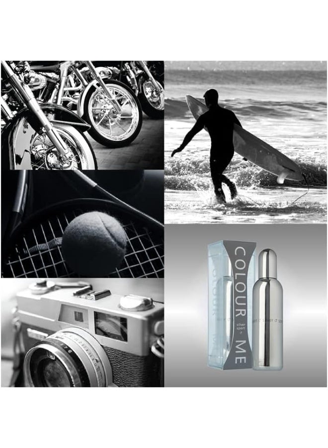 COLOUR ME SILVER SPORT MEN EDP 100ML - Image 4