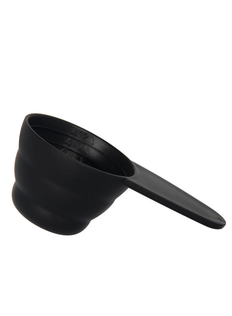 EqiEch Coffee Spoon 4pcs Set Measuring Scoop Black - Image 4