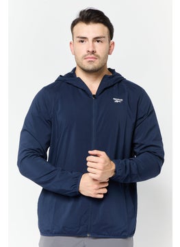 Reebok Men Sportswear Fit Long Sleeves Training Jacket, Navy  - Image 1