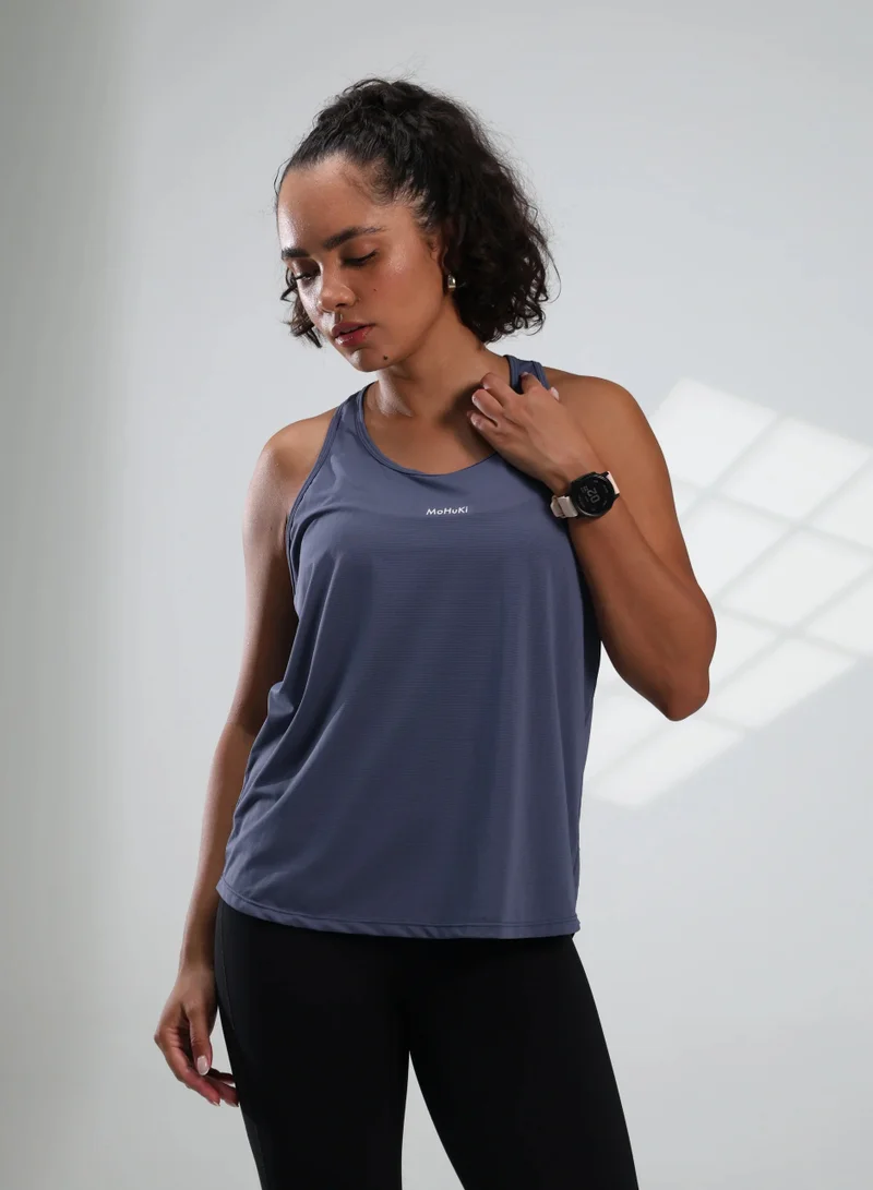 Mohuki Blue Active Singlet for Women | Best Price UAE