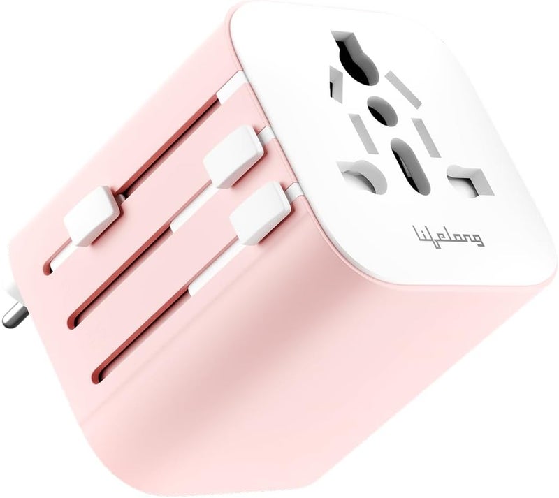 Lifelong Electronics 10A Universal Travel Adapter All in One | 2500W Heavy Duty Power | 180+ Countries - Europe/US/UK/AU/Asia etc. | 9-Hole International Worldwide Socket Accessories (Latest Launch) - Image 1
