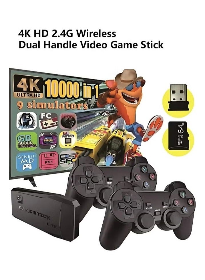 El Taybeen Game Console Over 10,000 Games Classic 4K Digital Video Game Console for TV with 2.4G Wireless Controllers (64GB) Game - Image 2