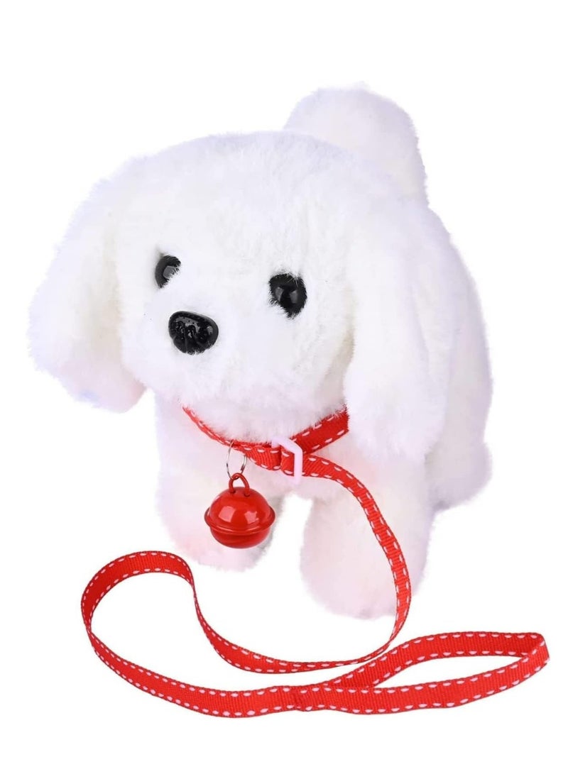 Raxoom Plush Interactive Toy, Can Walking, Barking, Tail Wagging Interactive Dog Toys for Kids, Dog Stuffed Animals with Leash and Little Bell, Plush Toys for 2-5 Years Kids - Image 1