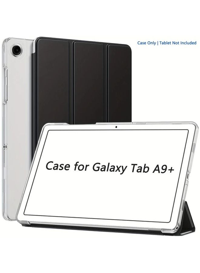 حقيبة صلبة ثقيلة باللون الأزرق البحري مع حامل لجهاز Samsung Galaxy Tab A9 Plus 11 بوصة 2023 مزودة بميزة النوم والاستيقاظ التلقائي - Image 1