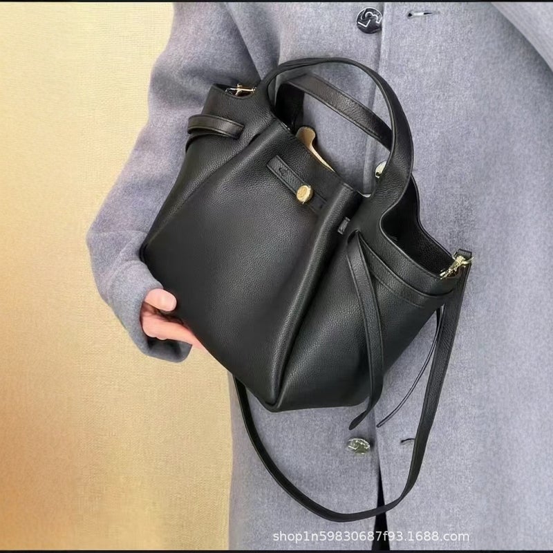 Tb Women'S Bag Texture Portable Commuter Bag Food Basket Shoulder Messenger Bag Bucket Bag Manufacturers - Image 4