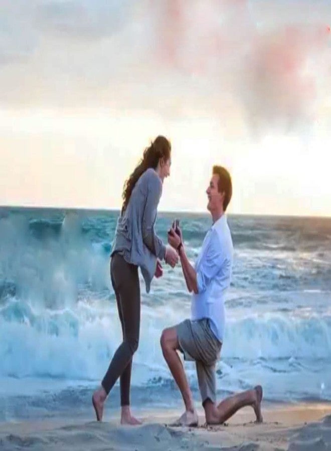 آرت بوكس طقم خواتم حب قابلة للتعديل من ARTBOX للبالغين | طقم خواتم معدنية من قطعتين | مقاس مفتوح مناسب للخطوبة والذكرى السنوية - Image 5