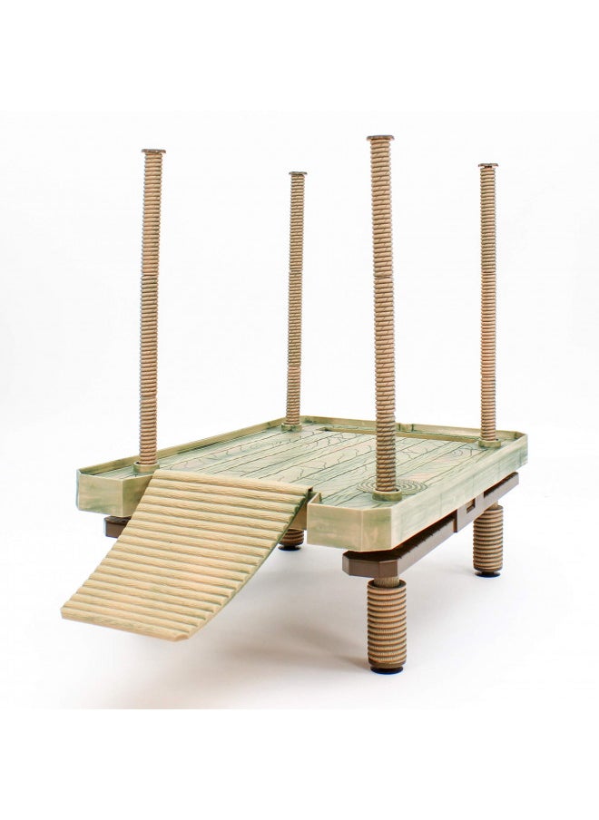 Penn-Plax Reptology Floating Turtle Pier and Basking Platform Decorative, Functional, and Naturally Inspired Large Size (Model Number: REP603)