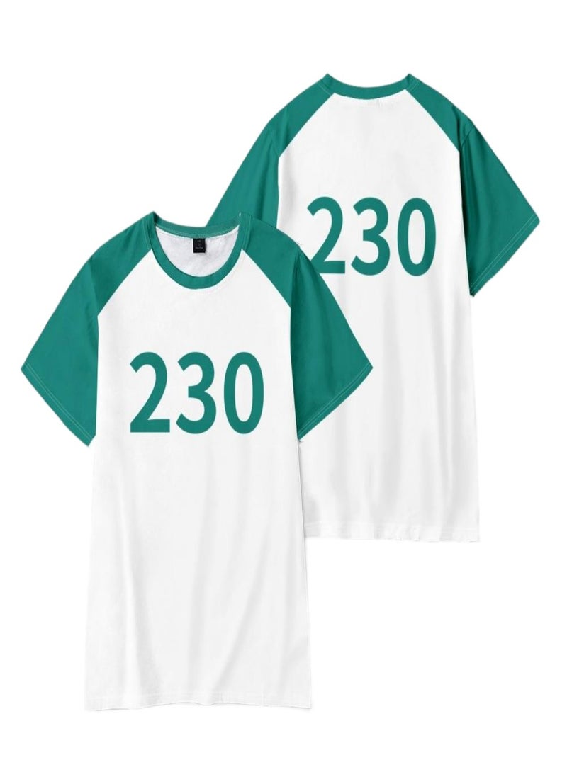 Squid Game 230 Costume Cosplay Short Sleeve Top TShirt Tee for Boys Girls Kid Men Women Youth - Image 1
