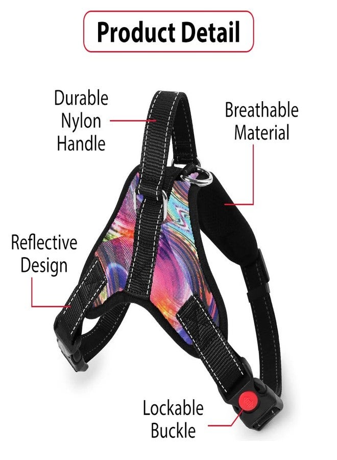 Berlin's PET ACCESSORIES Berlin's Butterfly Dog Harness and Lease with Free Plastic Bowl Comfort, Small Dog Harness Choke Free Adjustable Pet Vest No Pull Outdoor Sport Reflective Soft Padded (Multicolor, Small) - Image 3