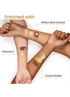 Earth Rhythm Earth Rhythm Glow Set Go Multipurpose Strobe Cream Spf 50 PA++++ | Primer, Highlighter, Moisturizer | Cocoa Butter, Vitamin E - Golden Glow - 40ml  - Image 3