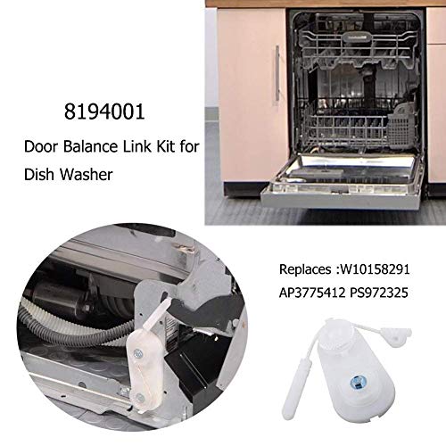 PELIF Dishwasher Door Balance Link Kit 8194001 for Whirlpool Kenmore KitchenAid Dishwashers Replaces W10158291 8194001VP 8270018 PS972325 AP3775412 - Image 2