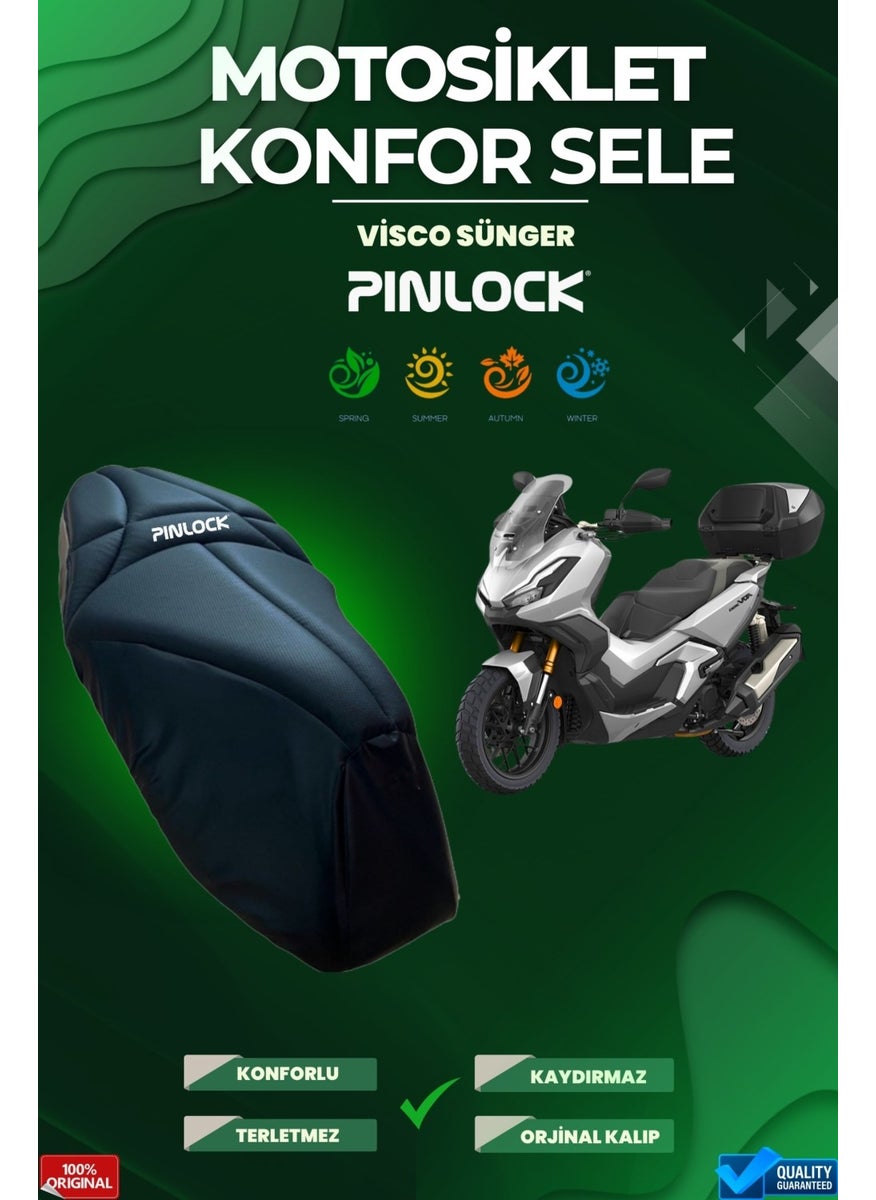 Pinlock Honda Dio Motorcycle Comfort Saddle and Seat Cover Visco Sponge  - Image 1