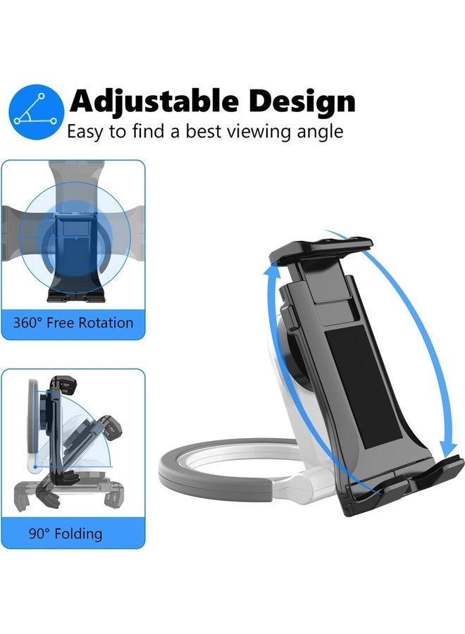 NIBEMINENT 2-In-1 Tablet Holder Grey/Black  - Image 4
