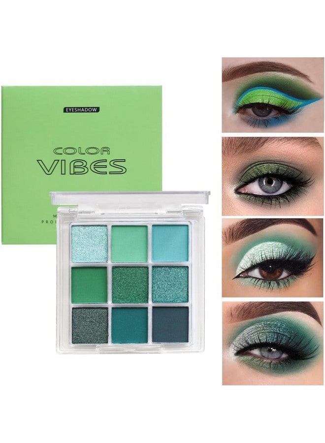 URQT 4 Pack/Set Eyeshadow Palette Set - Rich Colors Eye Makeup Kit, Black, Blue, Green, Purple Eyeshadow Shades, Natural Nude Matte Shimmer Glitter Naked Eye Shadow Pallete Set - Image 3