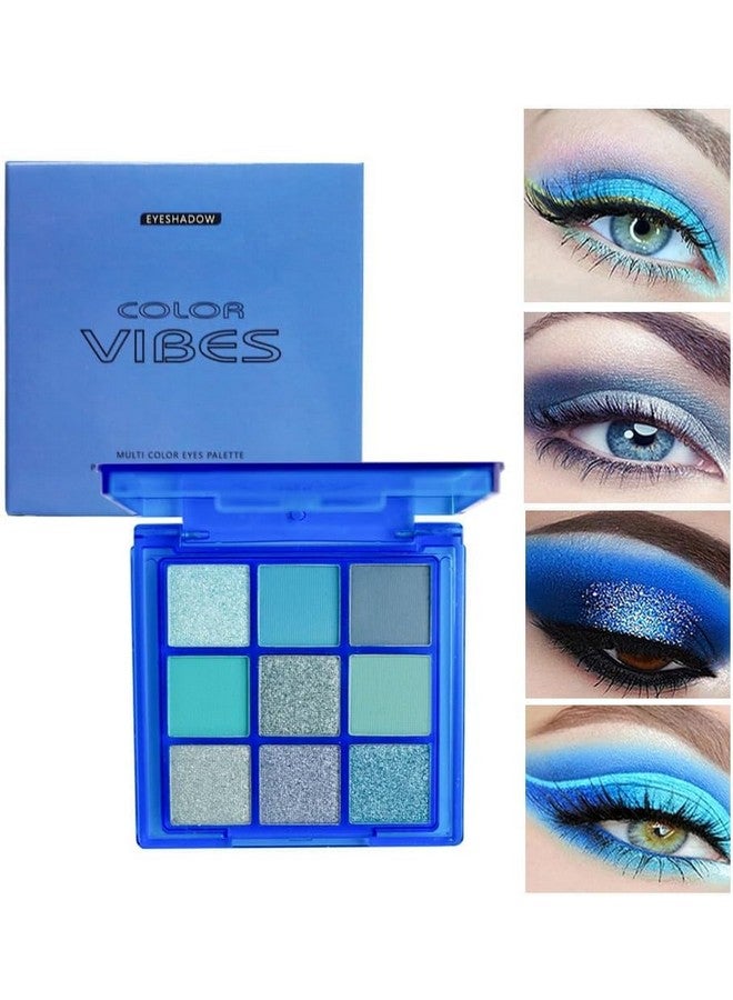 URQT 4 Pack/Set Eyeshadow Palette Set - Rich Colors Eye Makeup Kit, Black, Blue, Green, Purple Eyeshadow Shades, Natural Nude Matte Shimmer Glitter Naked Eye Shadow Pallete Set - Image 5