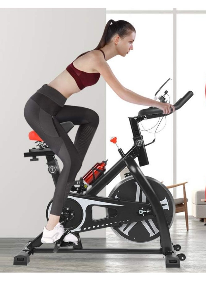 ALSAEED Stationary Exercise Bike Suitable for Weight Loss and Fitness, Equipped with a Screen that Displays the Most Important Functions - Image 1
