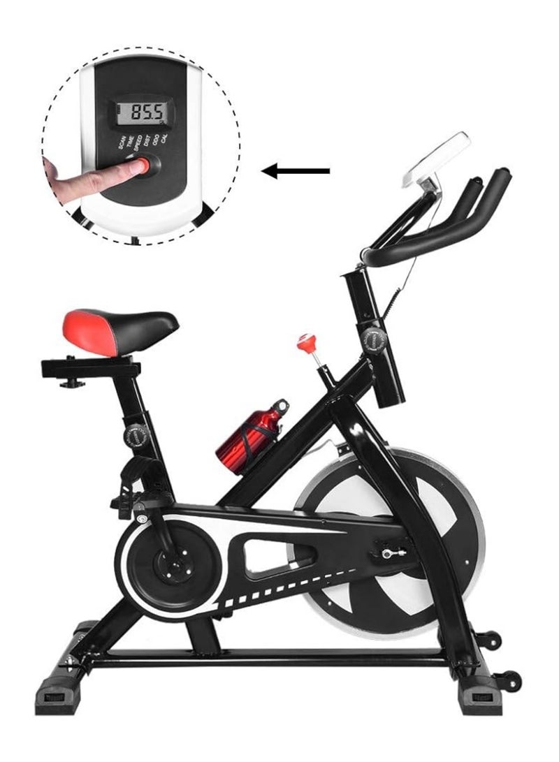 ALSAEED Stationary Exercise Bike Suitable for Weight Loss and Fitness, Equipped with a Screen that Displays the Most Important Functions - Image 2