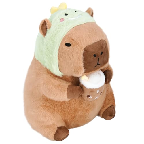 CHDBLOCK Dinosaur Capybara Plush Cute Capybara Plush Dinosaur Removable Capybara Stuffed Animal Capybara Plushie Toys Gifts for Kids 11 inch - Image 1