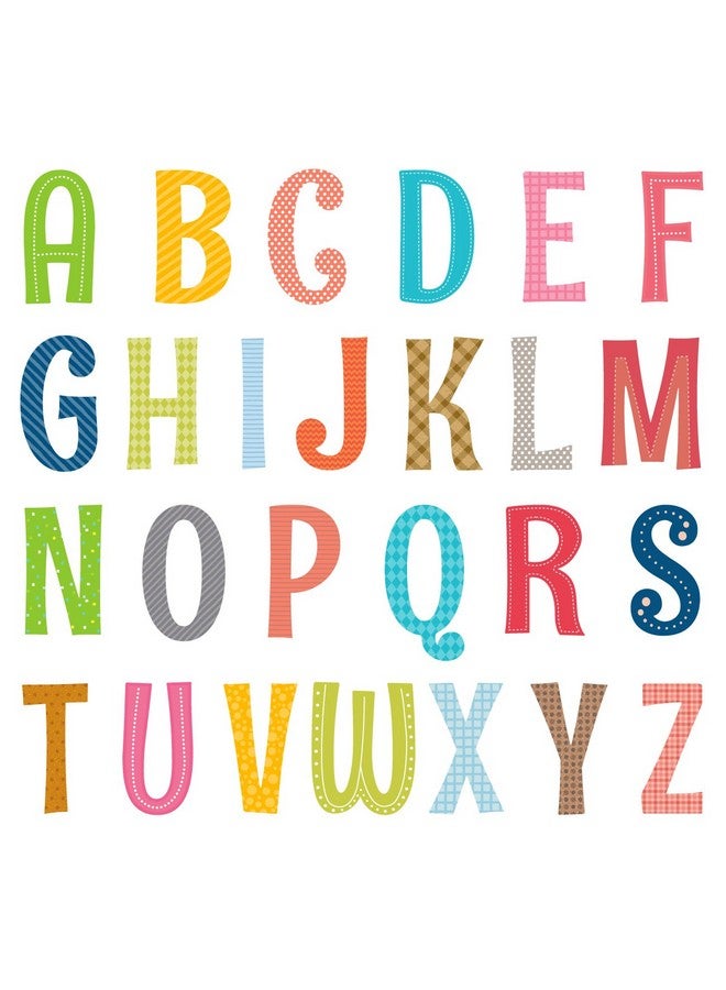 Decowall Ds1701A Uppercase Alphabet Abc Letter Kids Wall Stickers Wall Decals Peel And Stick Removable Wall Stickers For Kids Nursery Bedroom Living Room Décor - Image 1