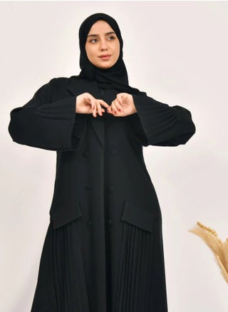 Kav Taa Abaya - Black with Pleated Contemporary Formal Design - pzsku/ZFED02349B1EC7FBE6FDBZ/45/_/1728824373/4bf72d46-e8be-47fb-bd5a-9a404269095b