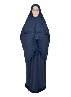 DAMAS COLLECTION Two Piece Islamic prayer dress women with Lace - Prayer Clothes for Women - Prayer Abaya For women - Jilbab 2 piece, Umrah essentials for women - Prayer set  - Image 4