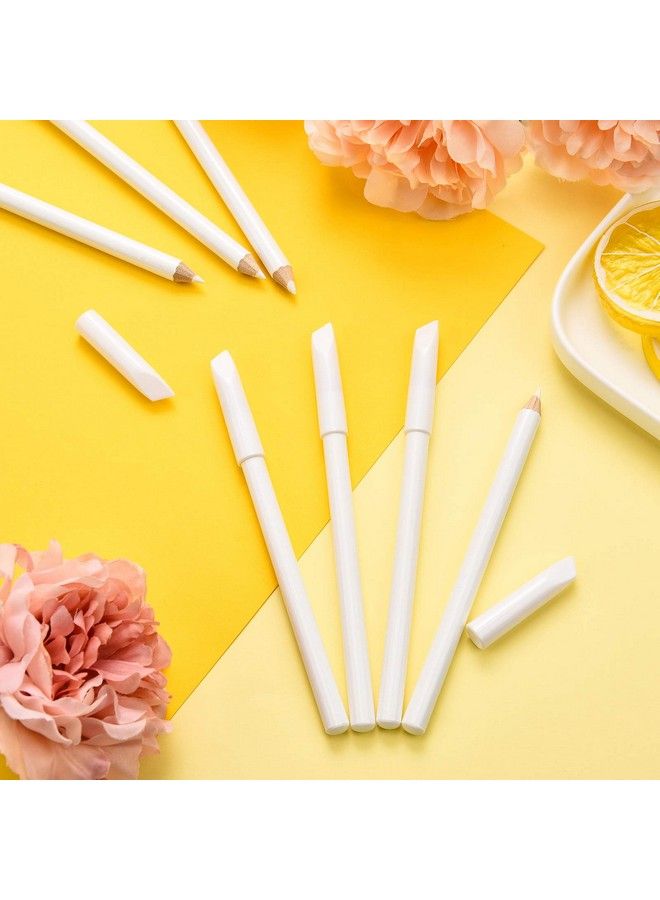 Maitys 8 Pieces White Nail Pencil 2In1 Nail Whitening Pencils French White Nail Pencils Nail Pencils With Cuticle Pusher For Diy French Art Manicure Supplies - Image 5