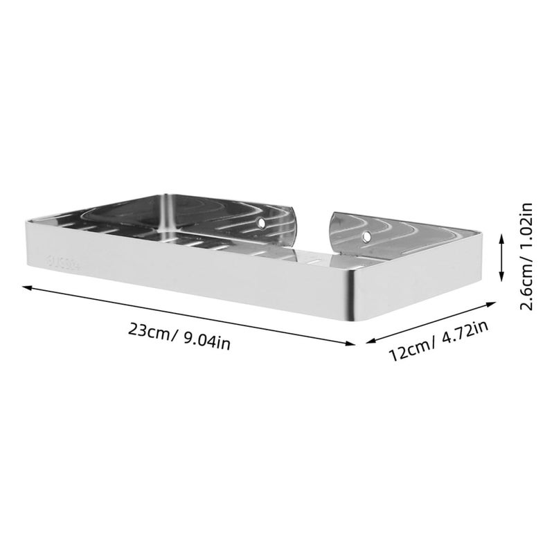 304 Stainless Steel Wall Mounted Soap Dish 2 Pack Rustproof Bathroom Shower Holder - Image 3