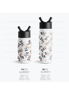 Simple Modern Simple Modern Disney Princess Belle Kids Water Bottle with Straw Lid | Reusable Insulated Stainless Steel Cup for Girls, School | Summit Collection | 18oz, Belle's Garden  - Image 4
