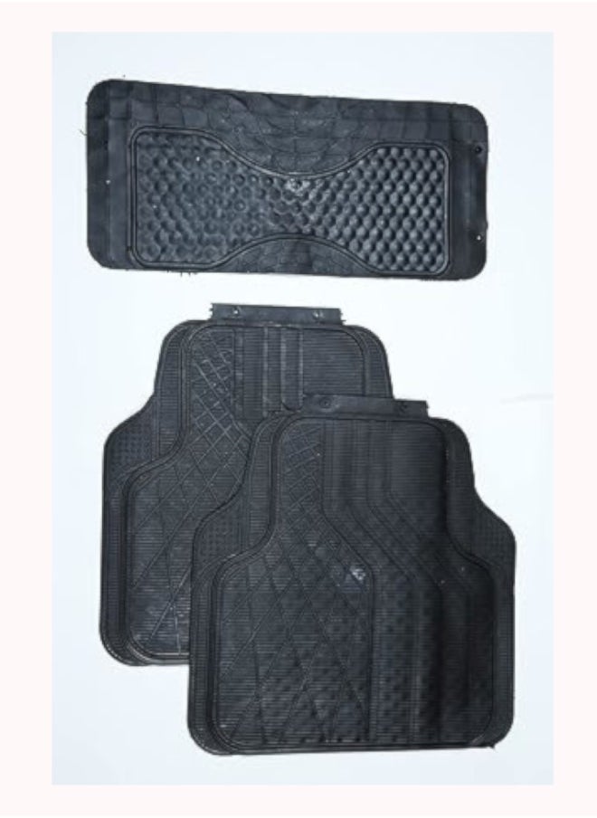 Generic - Custom Front and Rear Car Pedal Set Full Coverage Waterproof Anti-Slip Black For FIAT 5 Pieces - Image 1