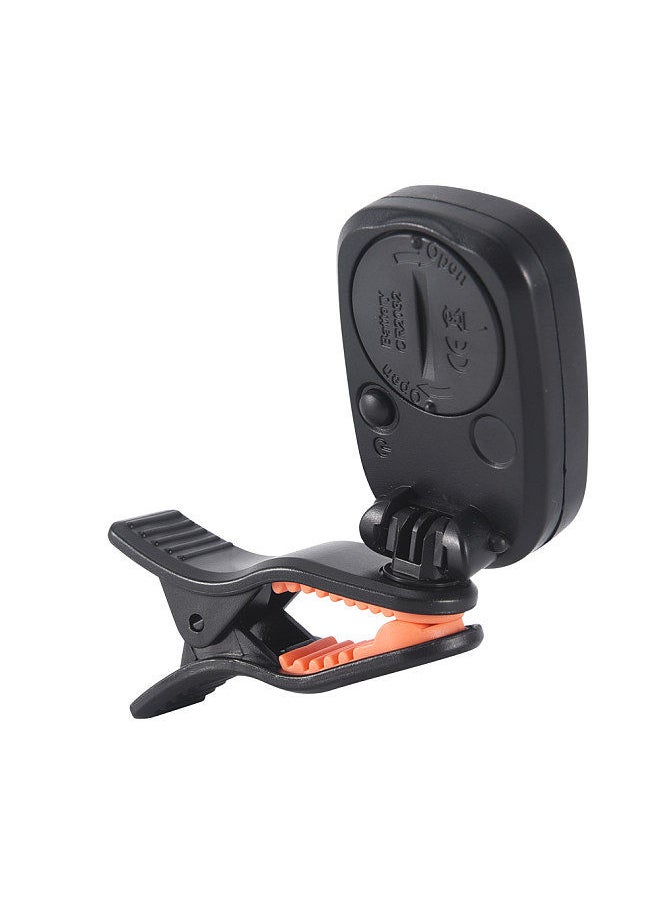 Generic - LT-01 Mini Clip-On Digital Electronic Tuner 360° Rotatable with 2 Backlight LCD Screen for Guitar Chromatic Bass Ukulele C/ D Violin - Image 1