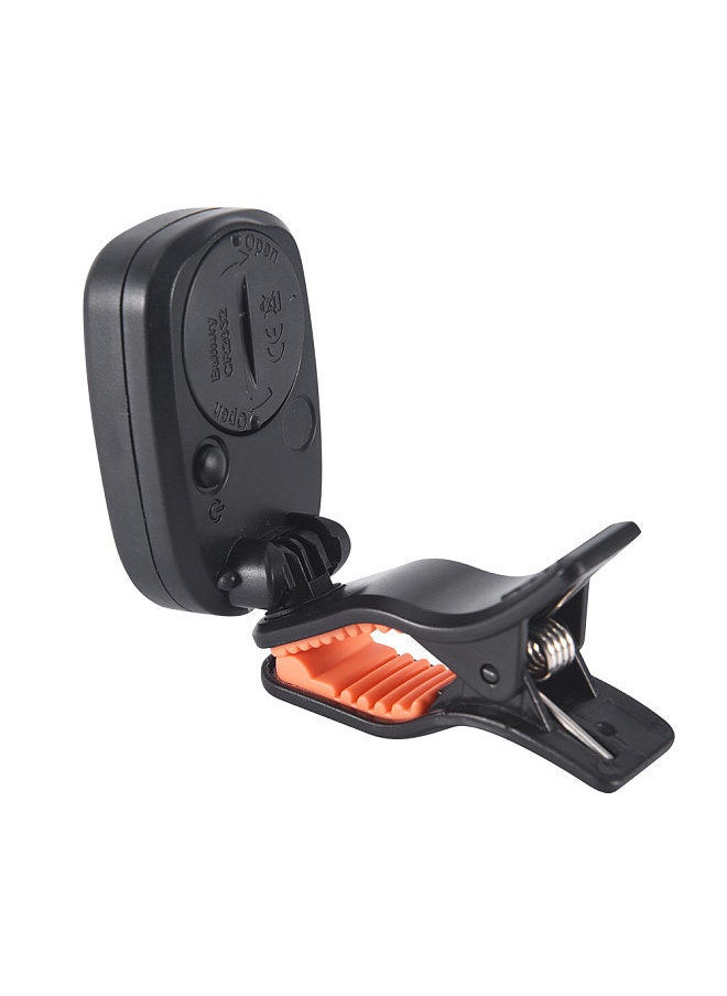 Generic - LT-01 Mini Clip-On Digital Electronic Tuner 360° Rotatable with 2 Backlight LCD Screen for Guitar Chromatic Bass Ukulele C/ D Violin - Image 1