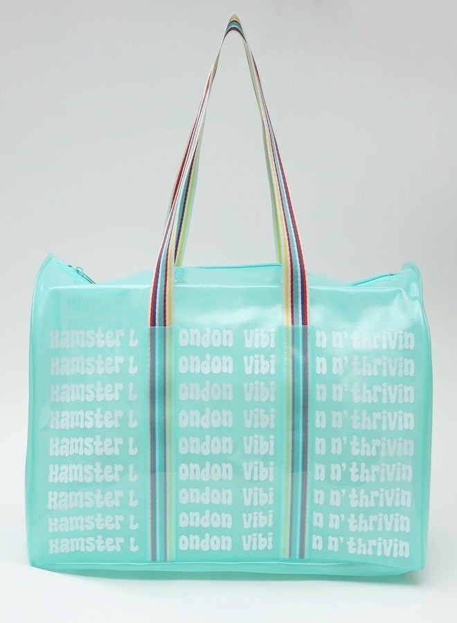 Hamster London Hampton Travel Gym Bag Duffel Bag for Women/Girls -45x26x22cm (Aqua) - Image 5
