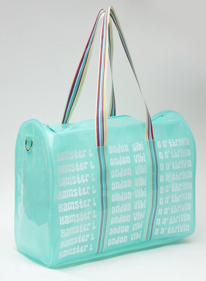 Hamster London Hampton Travel Gym Bag Duffel Bag for Women/Girls -45x26x22cm (Aqua) - Image 2