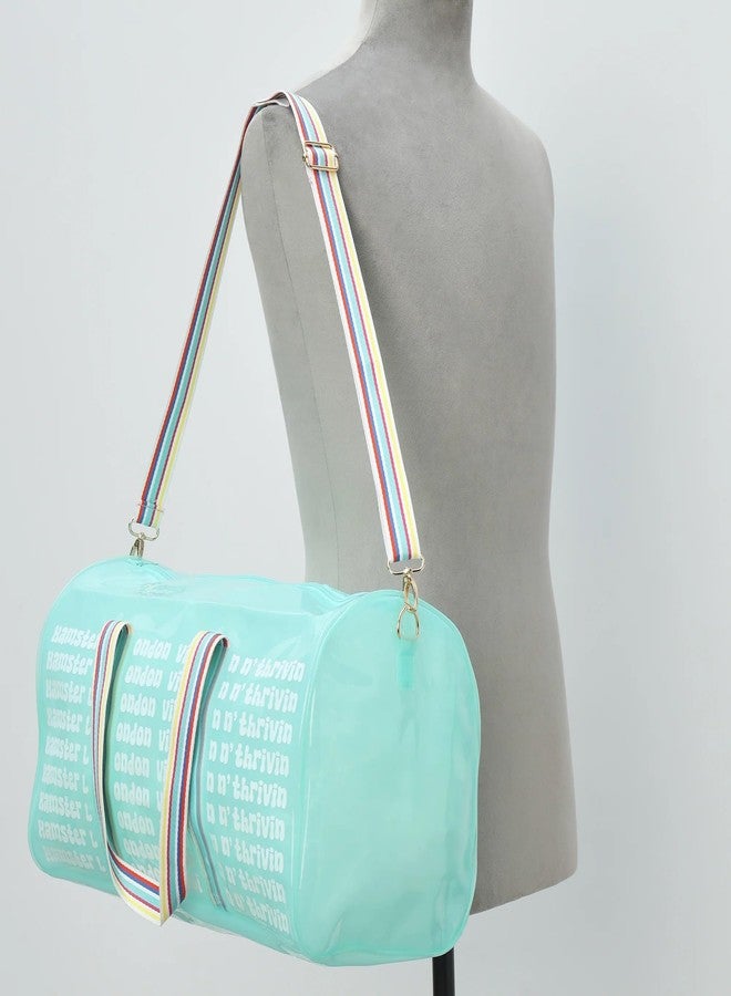 Hamster London Hampton Travel Gym Bag Duffel Bag for Women/Girls -45x26x22cm (Aqua) - Image 3