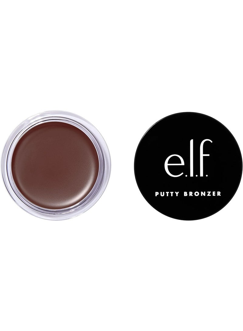elf Putty Bronzer, Creamy & Highly Pigmented Formula, Creates a Long-Lasting Bronzed Glow, Infused with Argan Oil & Vitamin E, Cabana Cutie, 0.35 Ounce (10 g) (Pack of 1) - Image 1