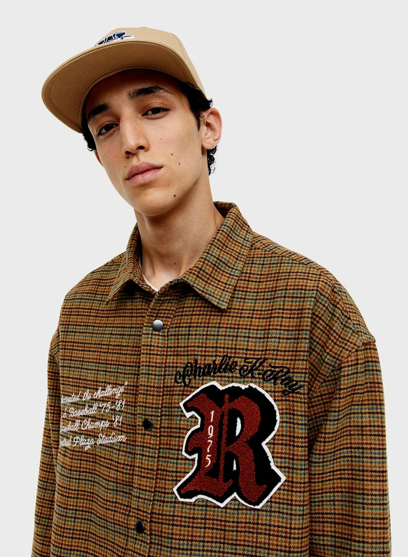 اتش اند ام Prined Relaxed Fit Shirt