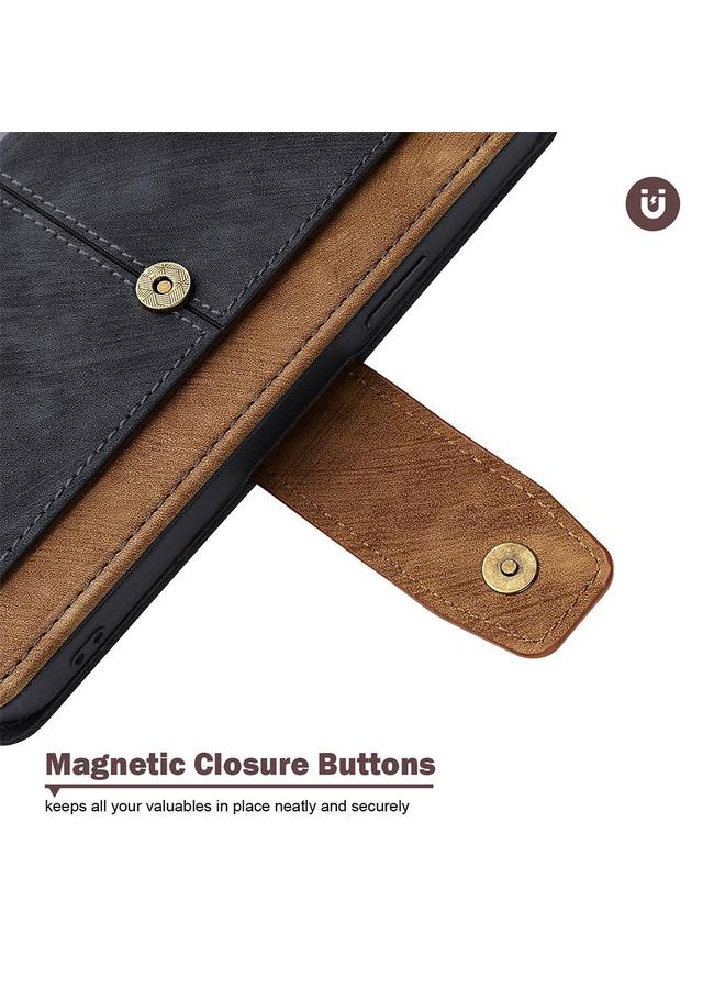 S-TOP Case For Samsung Galaxy A16 4G / 5G Color Stitching Skin Feel Leather RFID Blocking Phone Case - Image 5