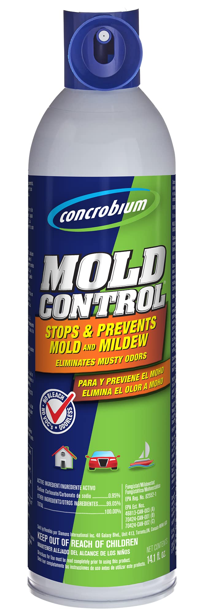 RUST-OLEUM Concrobium 27400 Mold Control Aerosol, 14.1 Ounce - Image 1