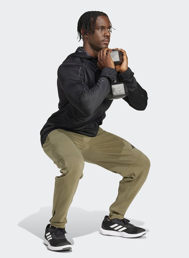 Adidas Train Essentials Camo Full-Zip Hoodie - Image 5