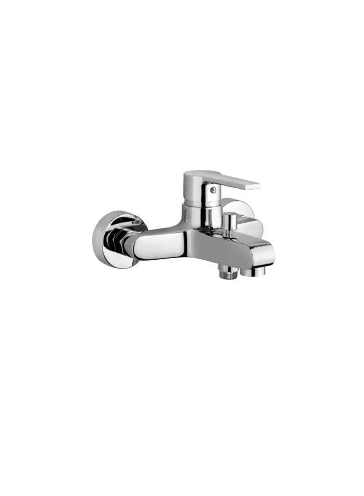 Duravit Verona Bathtub Mixer Ve5230000E10 Wall Mounted With Adapter Ceramic Core With Temperature Limiter, Water Control Knob, Water Saving Regulator, And Easy-To-Clean Filter, Chrome Color From Duravit 