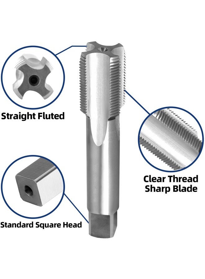 Burkit 3/4"-24 UNS Thread Tap Right Hand, HSS 3/4 x 24 UNS Straight Fluted Machine Tap - Image 4